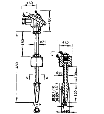 WRNR-01、WRER-01電阻測溫專用熱電偶